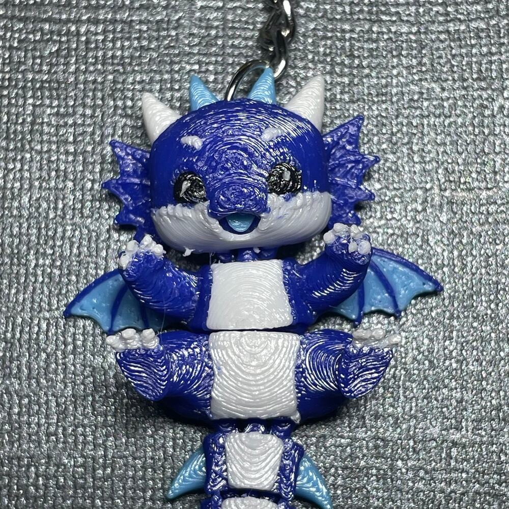 3D Printed Dragon Key Ring